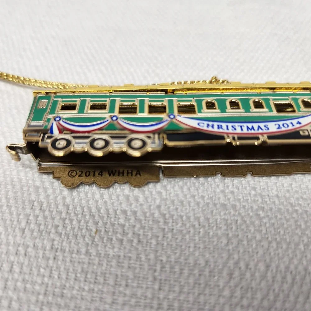 2014 White House Christmas Ornament Train WHHA Pullman car: 3¼